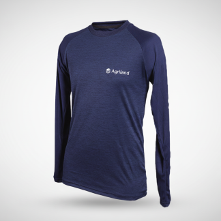 Kids Long Sleeve Navy Tee